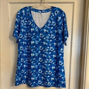 Foreyond Plus Size Rash Guard Shirt Women’s Short Sleeve Swim Top